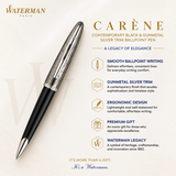 Waterman Carene Ballpoint Pen – Contemporary Black & Gunmetal
