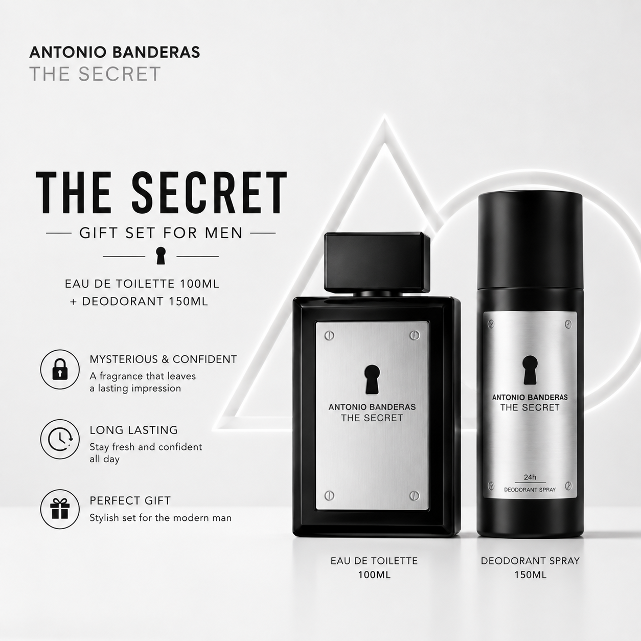 Antonio Banderas The Secret Gift Set Edition II – Eau de Toilette 100ml + Deodorant 150ml