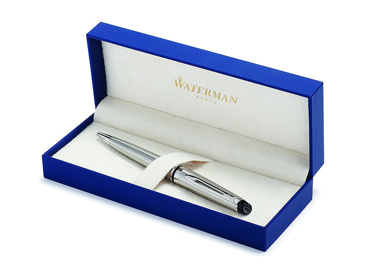 Waterman Expert Ballpoint Pen – Stainless Steel with Chrome Trim