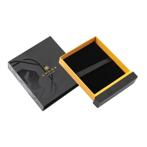 CROSS 2-Piece Gift Set – Soft Grain Leather Business Card Case & Saffiano Leather 8CC Slim Bifold Wallet – Black