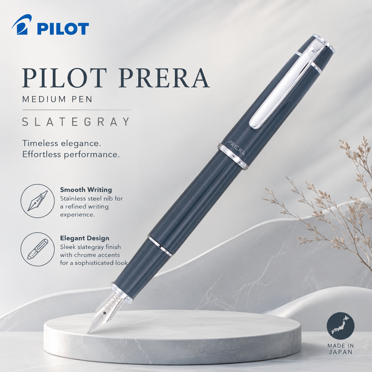 Pilot Prera - Medium Pen - Slategray