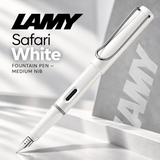 Lamy Safari White Fountain Pen – Medium Nib