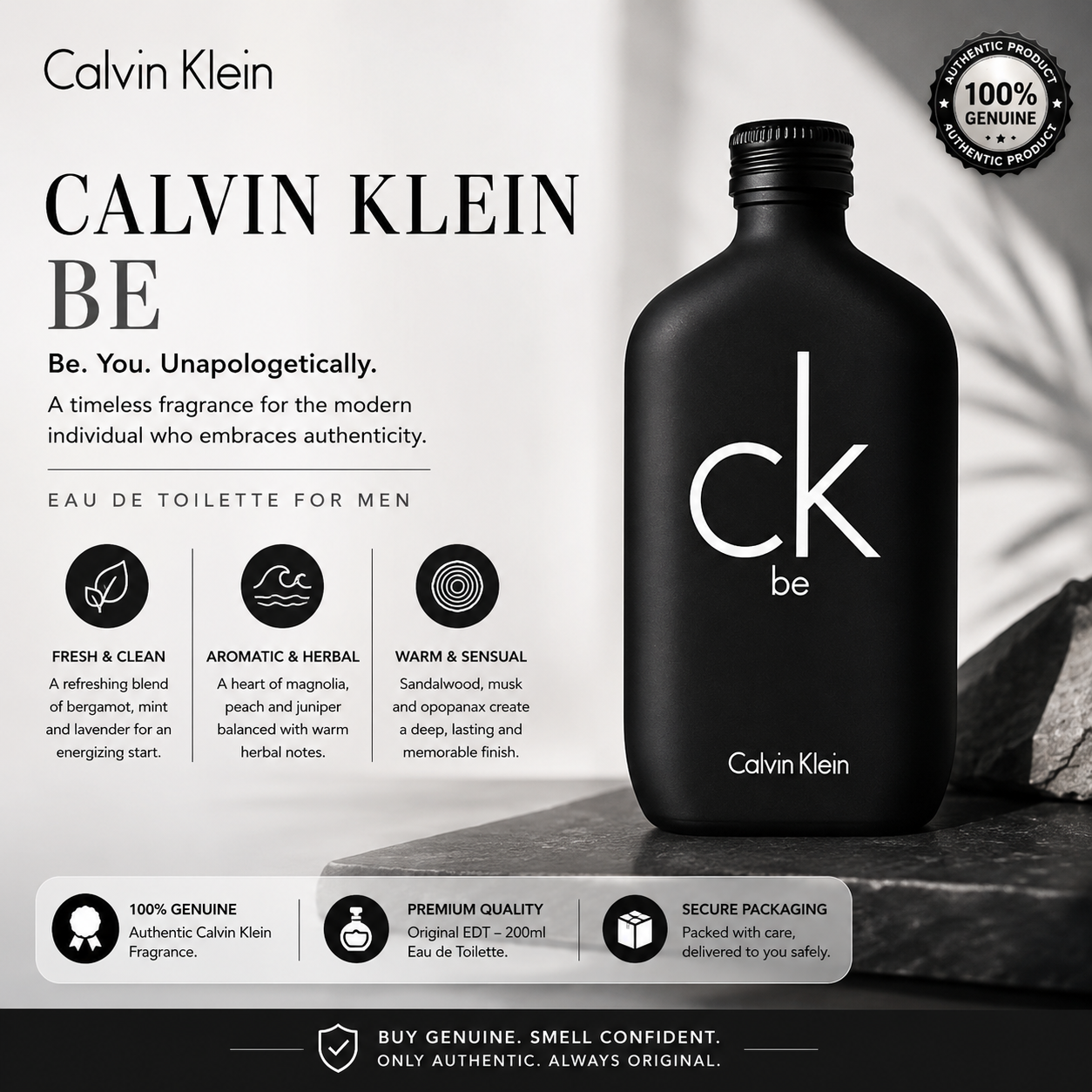 Calvin Klein CK BE EDT 200ml – Unisex Fragrance