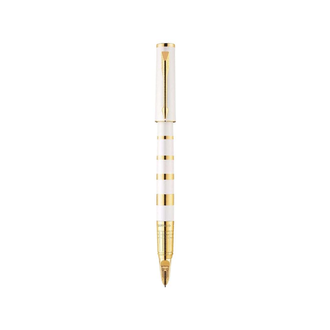 Parker Ingenuity Slim 5th Technology Rollerball Pen | Pearl & Metal GT, Fine