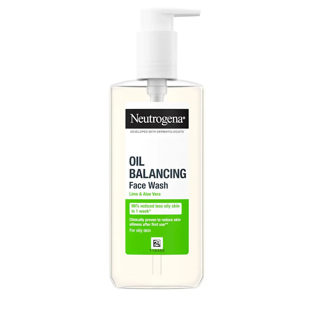 Neutrogena Facial Wash Oil Balancing With Lime & Aloe Vera Pump 200Ml