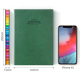 Deli E3183 Colour Design Hard Leather Cover A5 Notebook – 112 Sheets