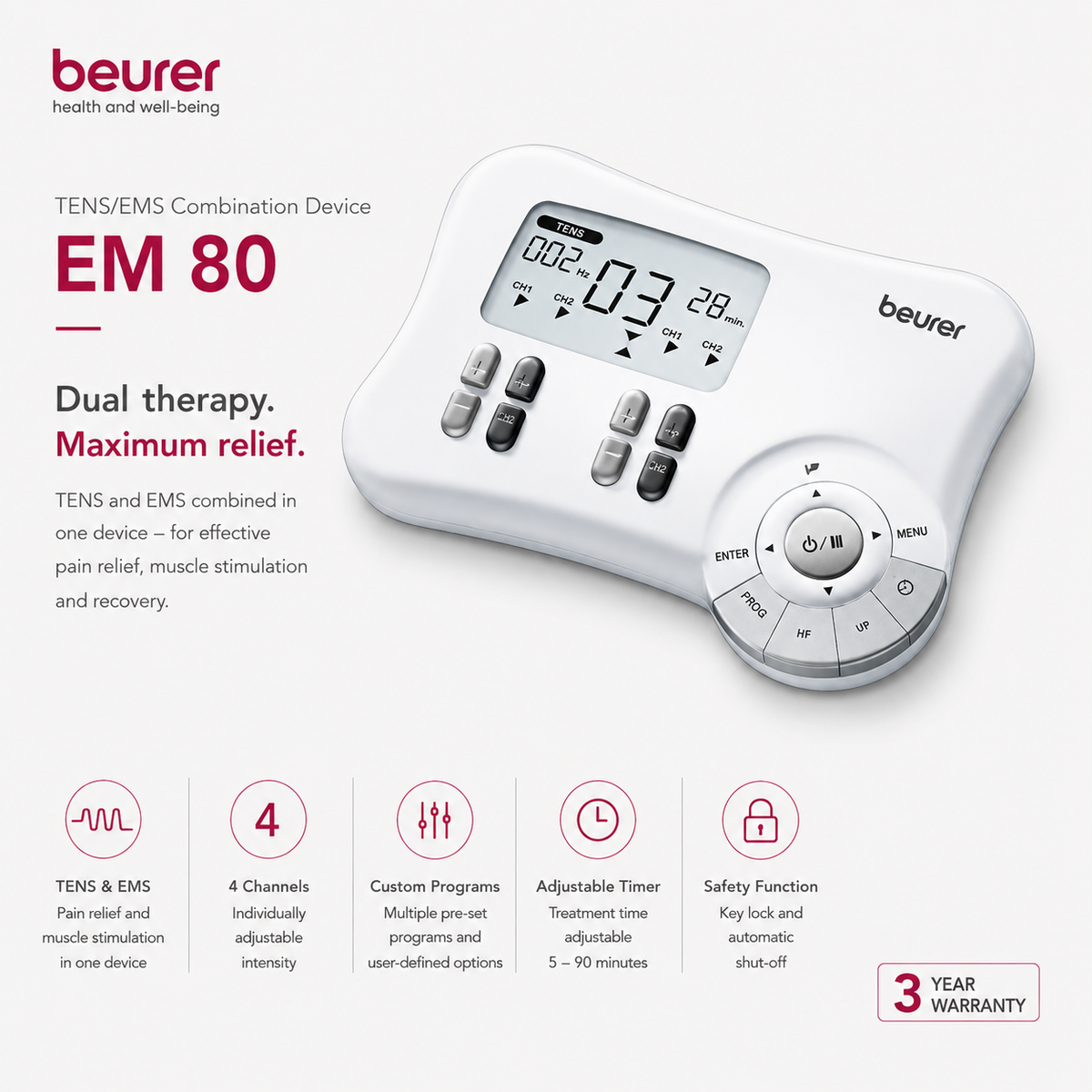 Beurer EM 80 TENS/EMS Combination Device