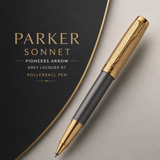 Parker Sonnet Pioneers Arrow Grey Lacquer GT Rollerball Pen