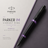 Parker IM Vibrant Ring Fountain Pen – Purple | Premium Fountain Pen