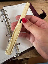 Lamy Safari Cream Fountain Pen – Medium Nib