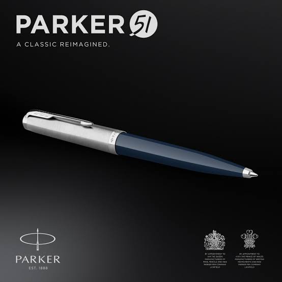 Parker 51 Ballpoint Pen – Midnight Blue with Chrome Trim | Iconic Luxury Pen