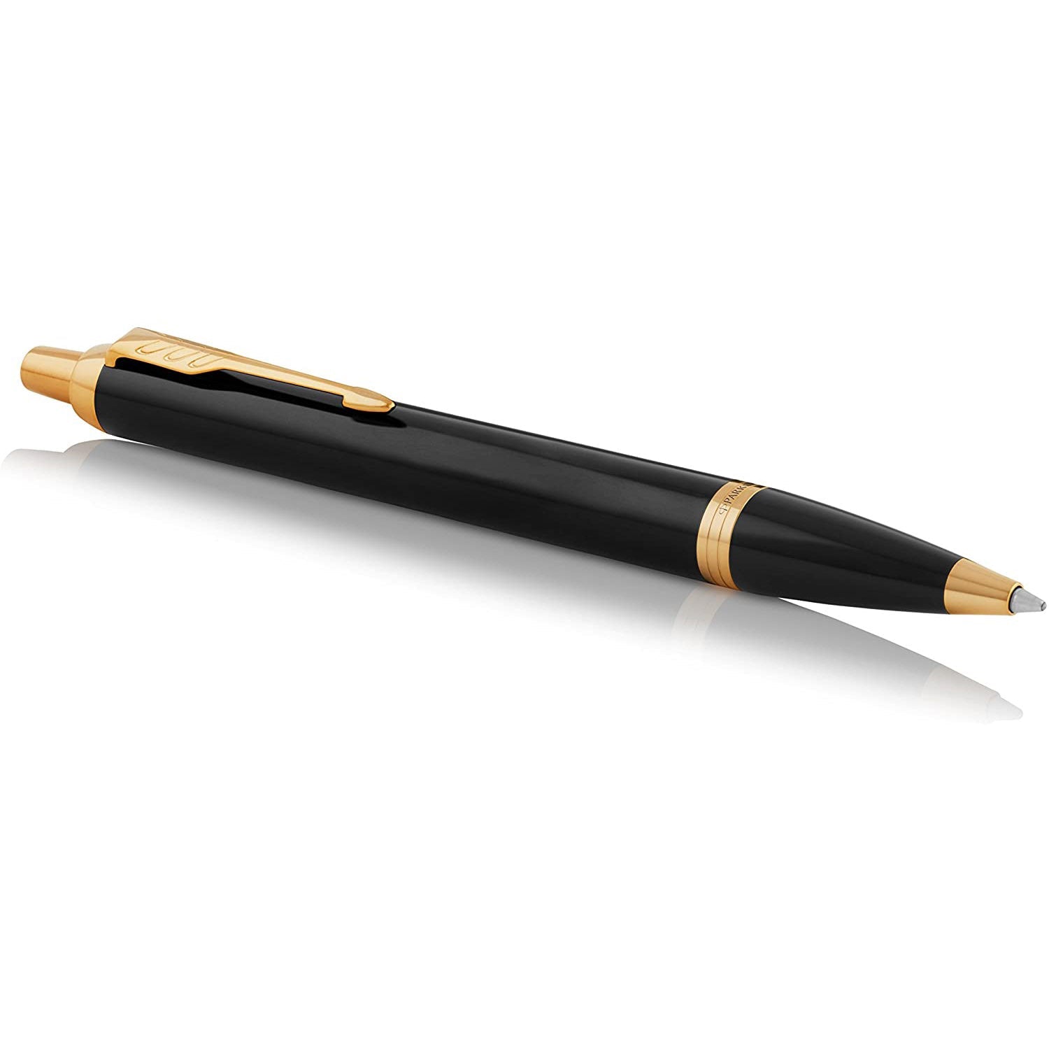 Parker IM Premium Ballpoint Pen – Black Lacquer with Gold Trim | Premium Ballpoint Pen