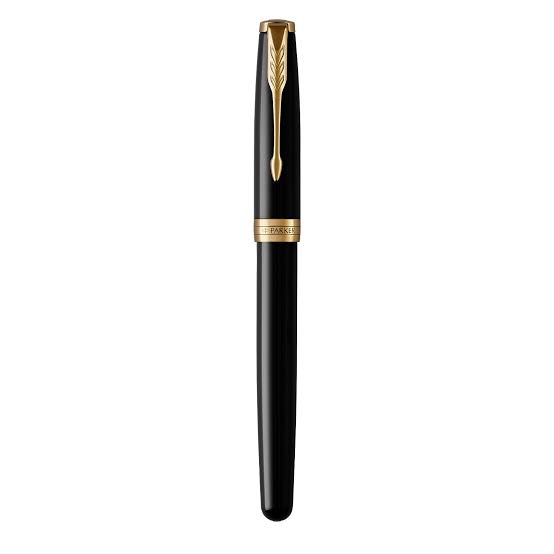 Parker Sonnet Rollerball Pen – Black Lacquer with Gold Trim | Premium Rollerball Pen