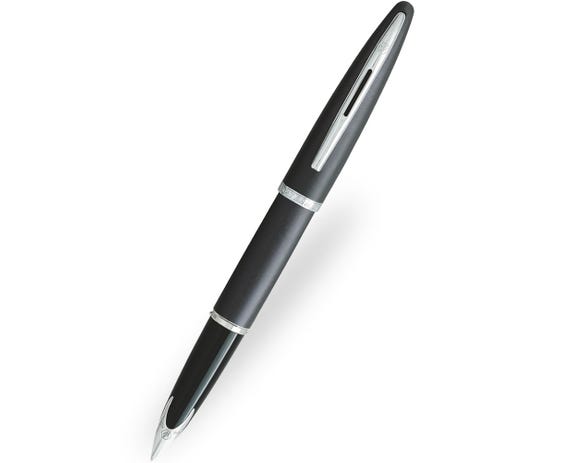 Waterman Carène Charcoal Grey ST Fountain Pen – 18K Gold Nib