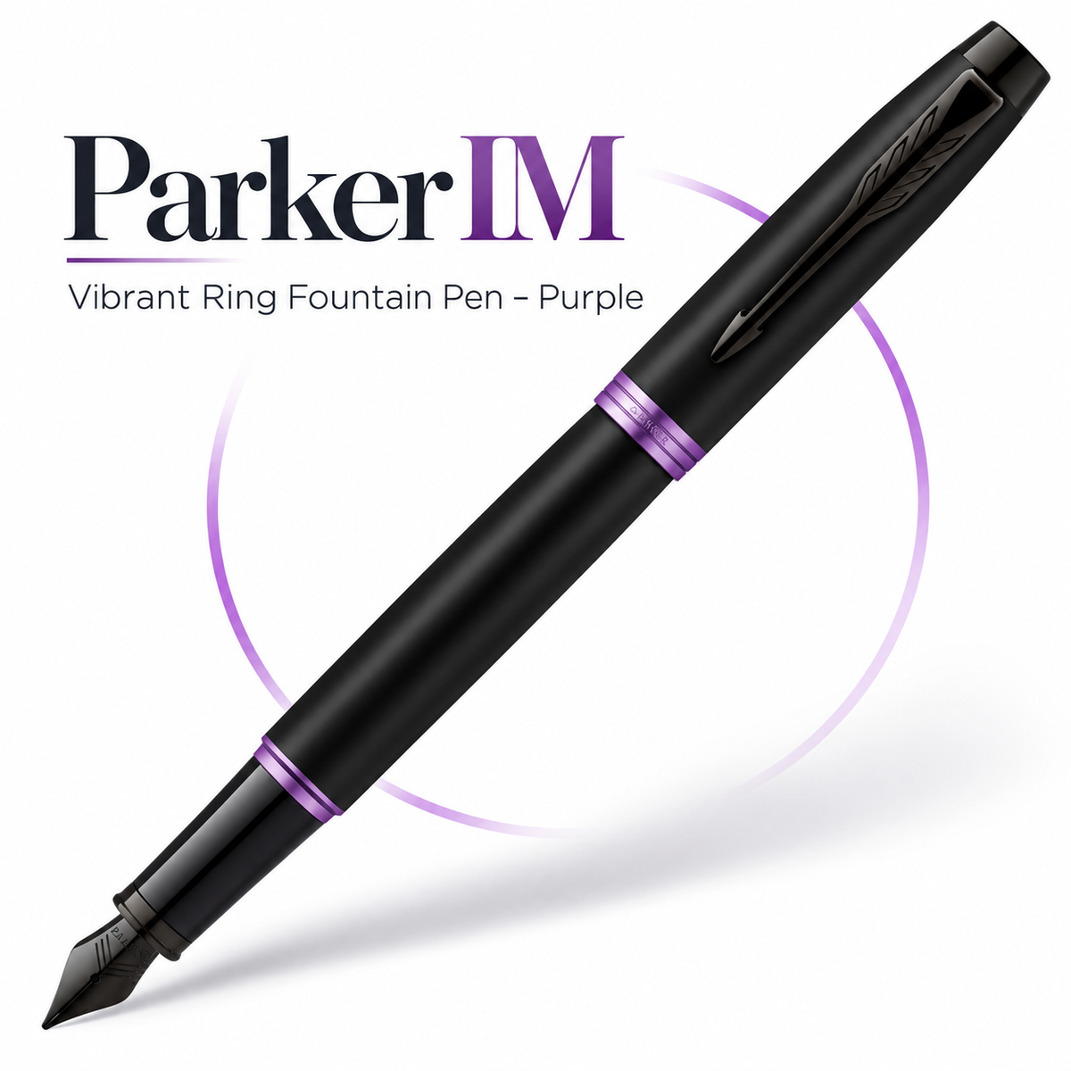 Parker IM Vibrant Ring Fountain Pen – Purple
