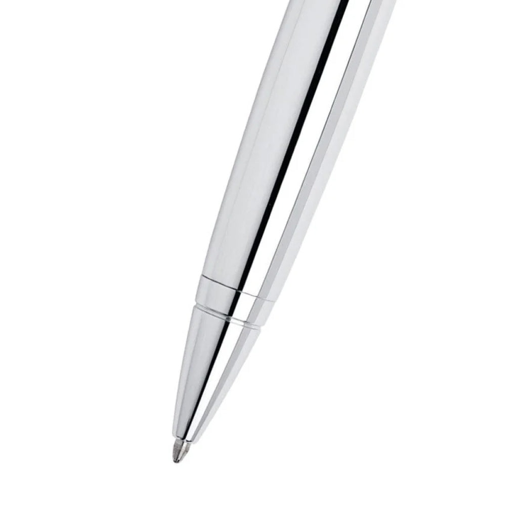 Cross Calais Ballpoint Pen – Polished Chrome, Blue Ink