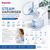 Beurer SI 40 steam vaporiser, warm steam inhaler for respiratory relief