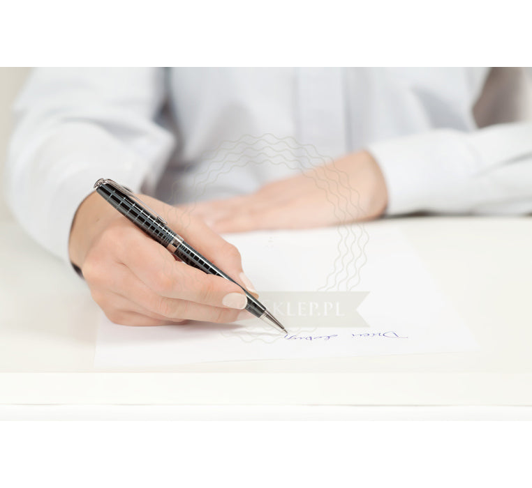 Parker Sonnet Dark Grey Lacquer CT Ballpoint Pen – Chrome Trim Luxury Pen