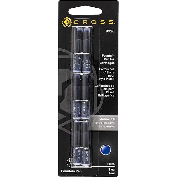 Cross Fountain Pen Ink Cartridges – Blue & Black