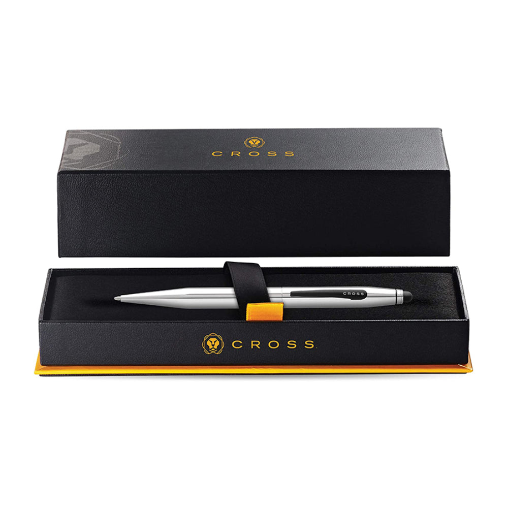 Cross Tech2 Chrome Ballpoint Pen with Stylus (AT0652-2)