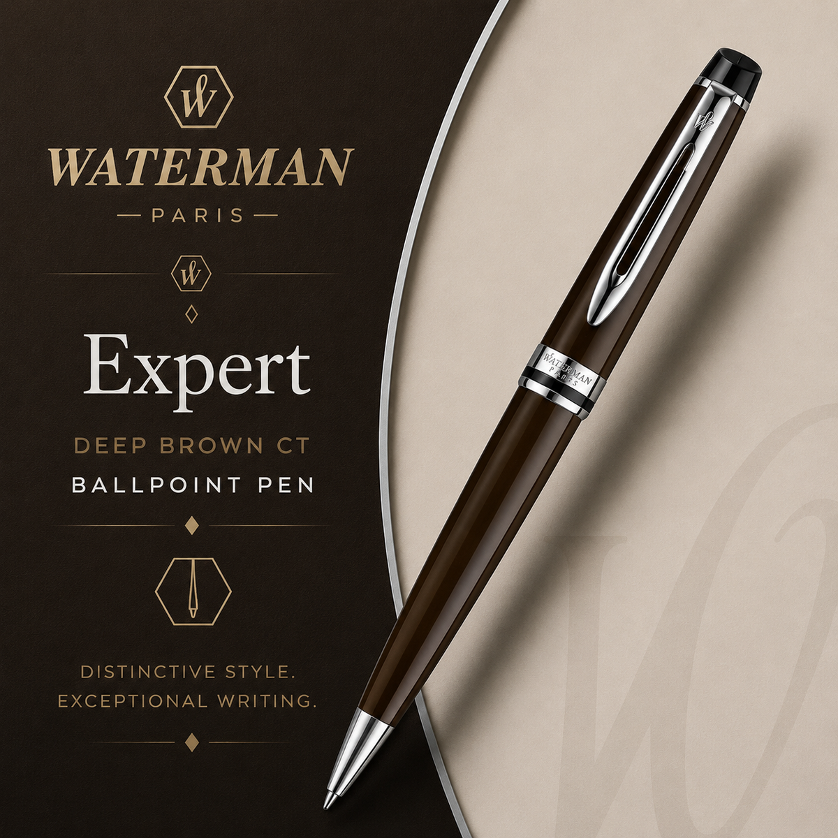 Waterman Expert Deep Brown CT Ballpoint Pen