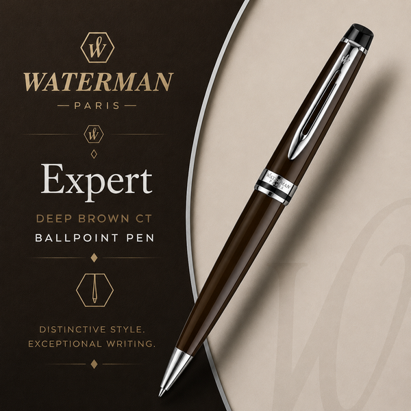 Waterman Expert Deep Brown CT Ballpoint Pen