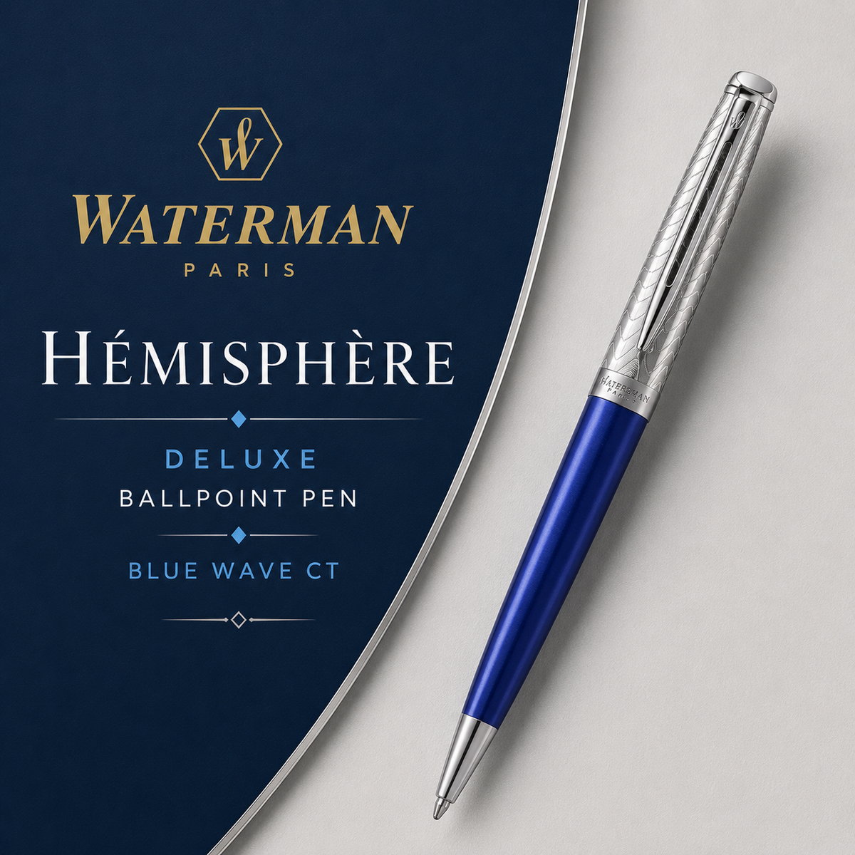 Waterman Hémisphère Deluxe Ballpoint Pen – Blue Wave CT