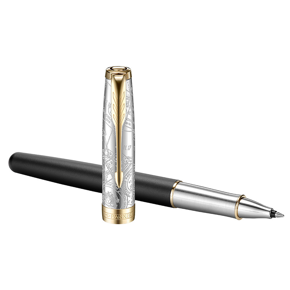Parker Sonnet SE18 Matte Black GT Rollerball Pen