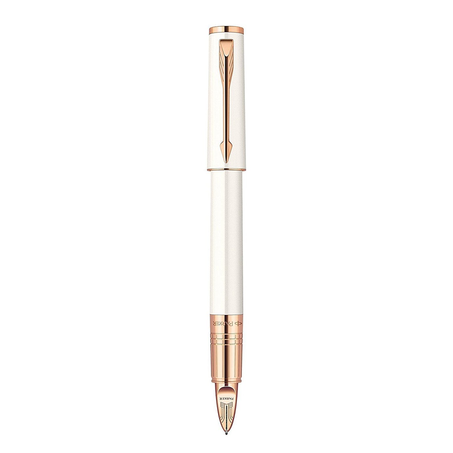Parker Ingenuity Slim 5th Technology Rollerball Pen | Pearl & Pink Gold Trim, Fine