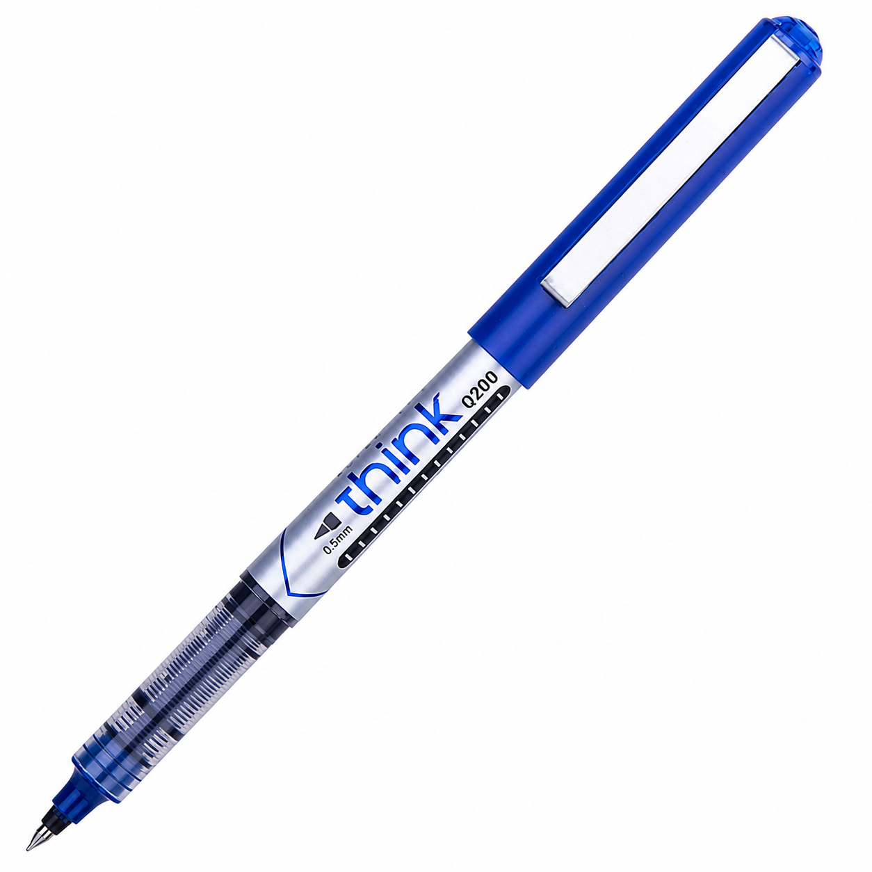 Deli Think Q200 Rollerball Pen – 0.5mm (Blue & Black Ink)