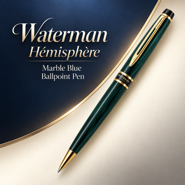 Waterman Hémisphère Marble Green Ballpoint Pen
