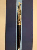Waterman Carène Fountain Pen – Contemporary Black & Gunmetal (18K Gold Nib)
