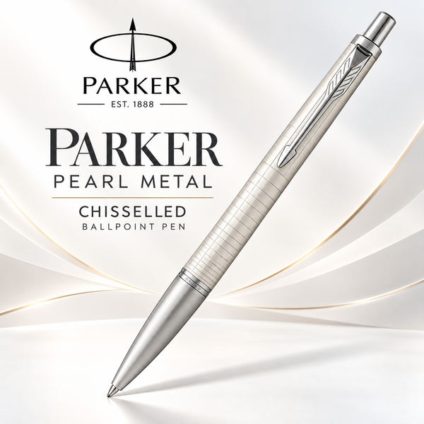 Parker Pearl Metal Chiselled Ballpoint Pen