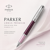 Parker Urban Premium Fountain Pen | Purple CT, Medium Nib