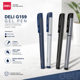 Deli EG159 Office Gel Pen – 1.0mm Bullet Tip (Blue & Black)