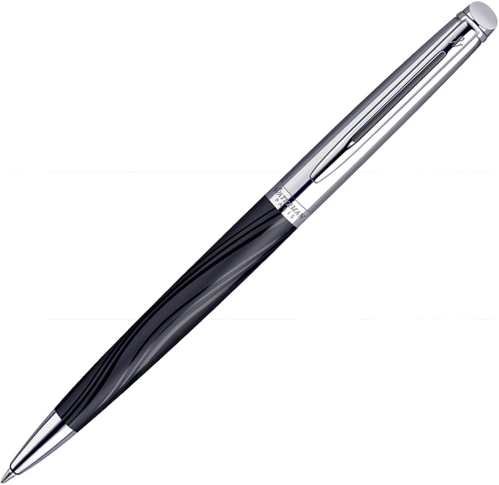 Waterman Hémisphère Deluxe Ballpoint Pen – Silk Black with Chrome Trim