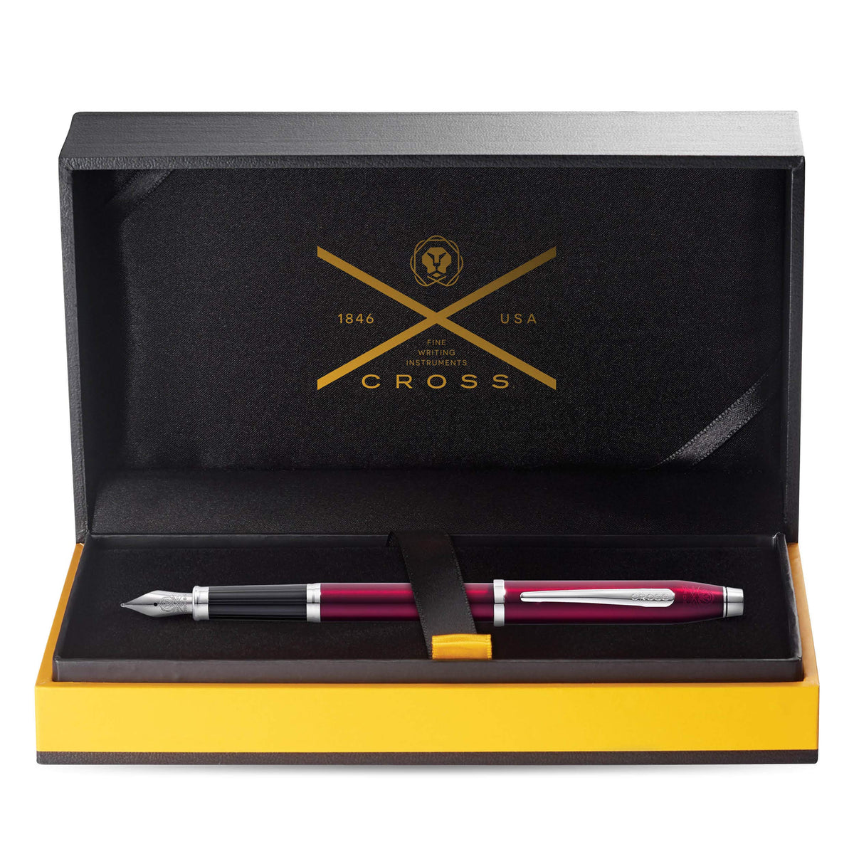 Cross Century II Fountain Pen – Translucent Plum Lacquer (Rhodium Trim) | AT0086-114