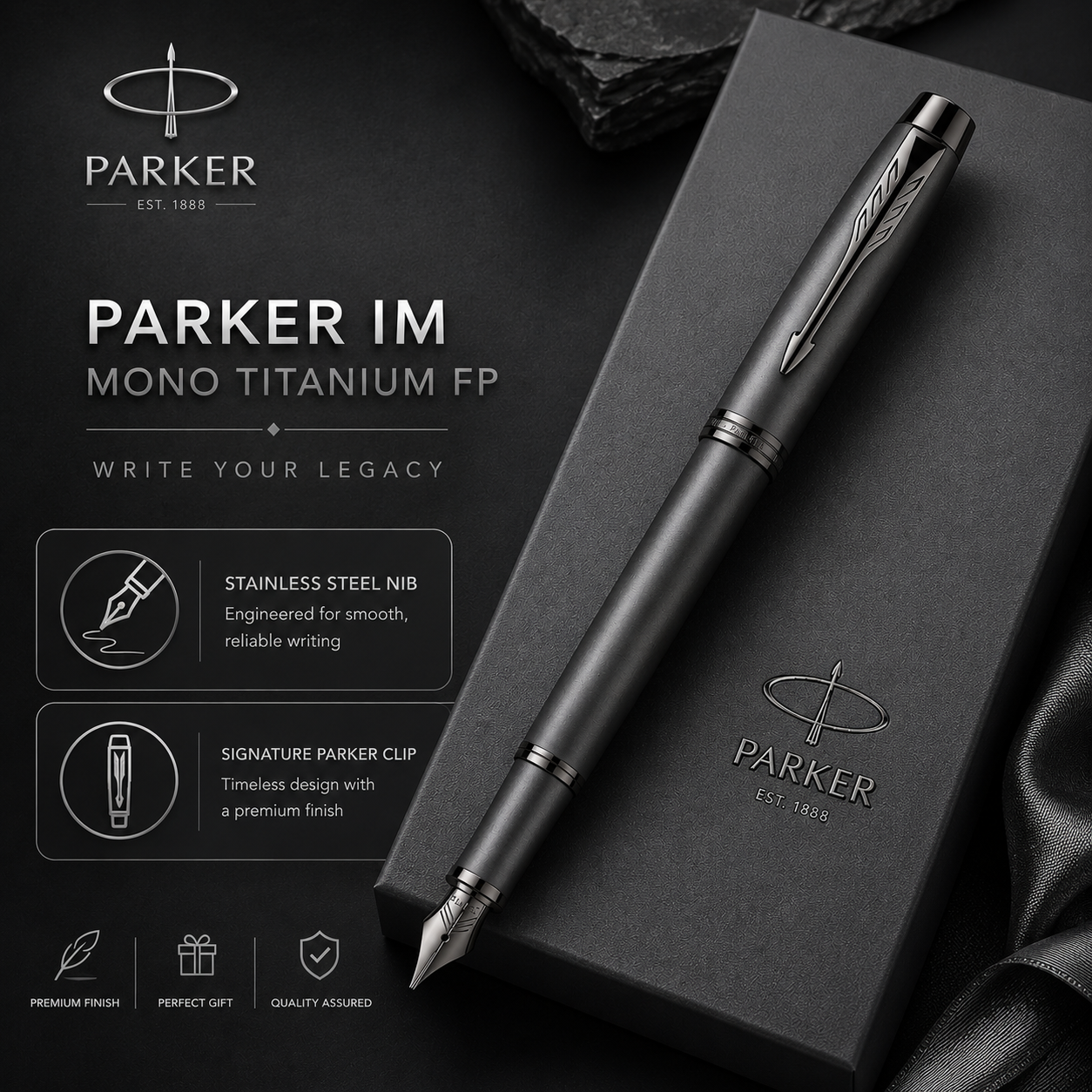 Parker IM Monochrome Fountain Pen