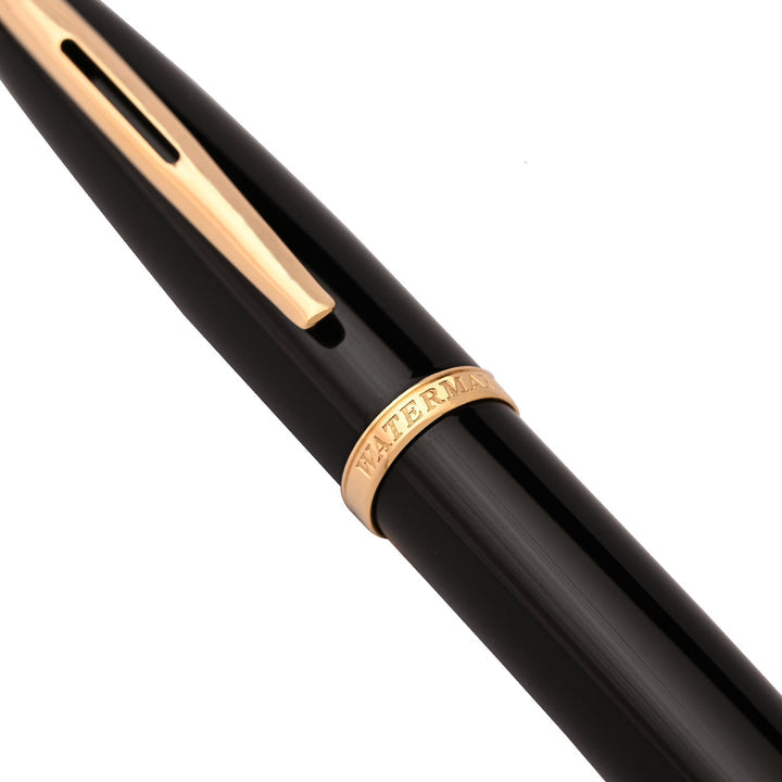Waterman Carène Ballpoint Pen – Black Sea with Gold Trim
