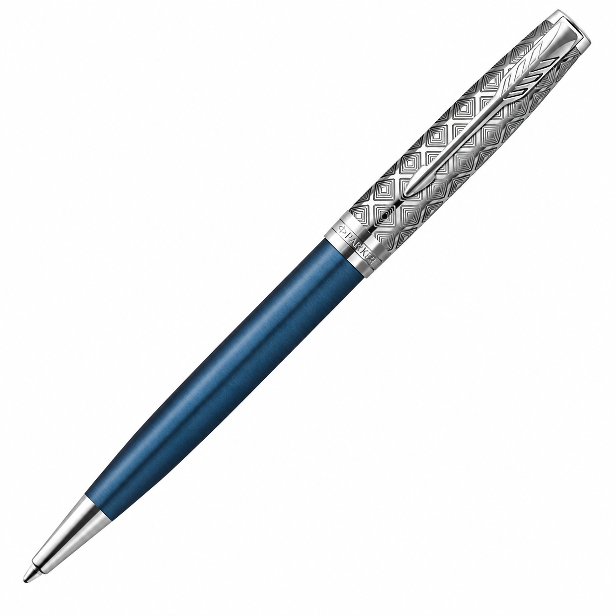 Parker Sonnet Ballpoint Pen – Premium Metal Blue with Chrome Trim | Premium Ballpoint Pen