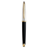 Waterman Carène Fountain Pen – Black Deluxe with Gold Trim (18K Gold Nib)