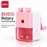Deli EH515 Rotary Pencil Sharpener – Manual Hand-Crank Desktop
