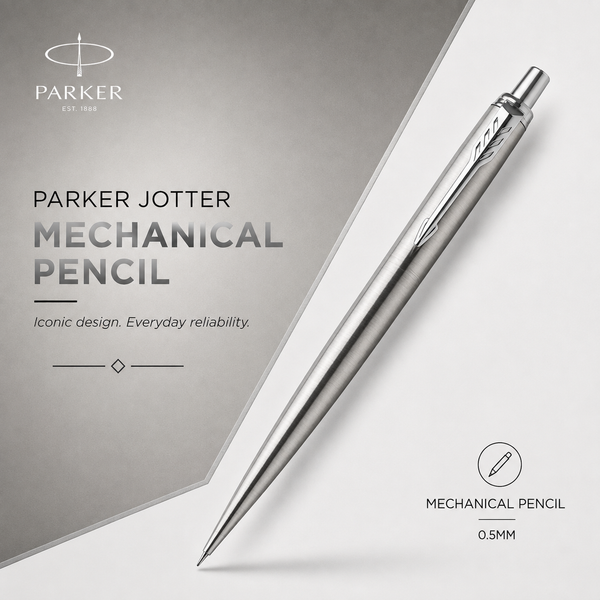Parker Jotter Mechanical Pencil – Stainless Steel | Chrome Trim | 0.5mm