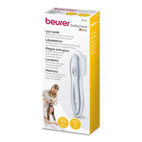 Beurer HT 15 electronic lice comb, chemical-free head lice and nit removal comb, additional view 3