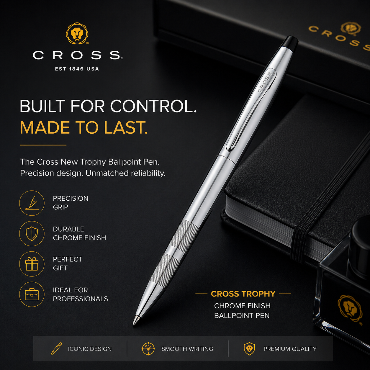 Cross AT0082-14 CC New Trophy Ballpoint Pen