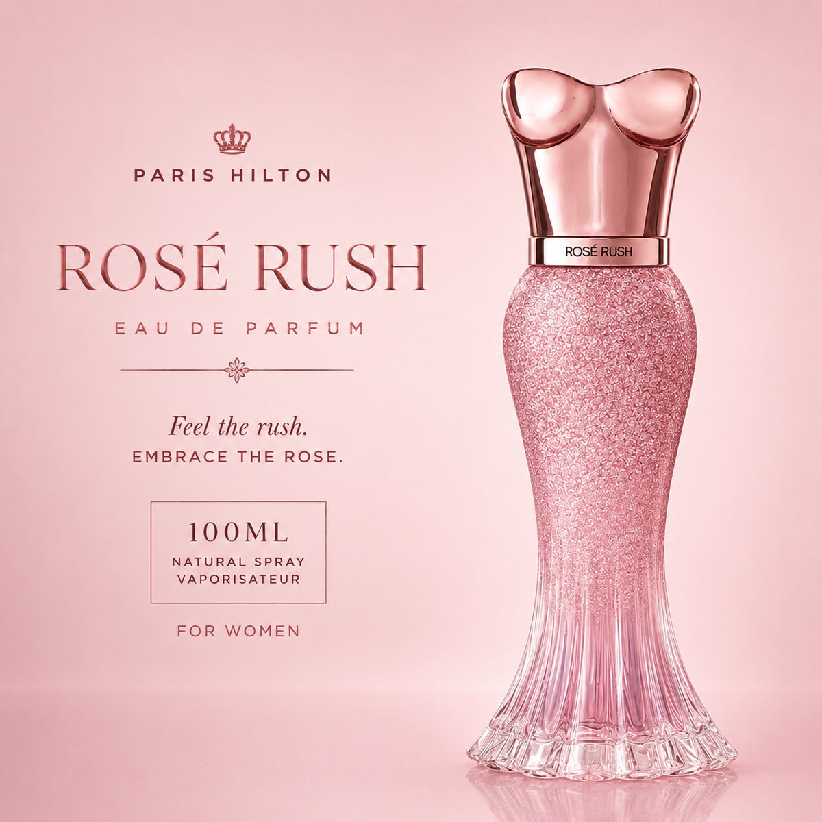 Paris Hilton Rose Rush for Women EDP 100Ml