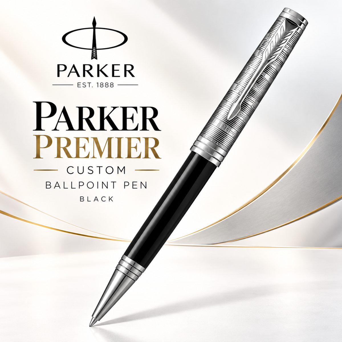 Parker Premier Custom Ballpoint Pen – Black