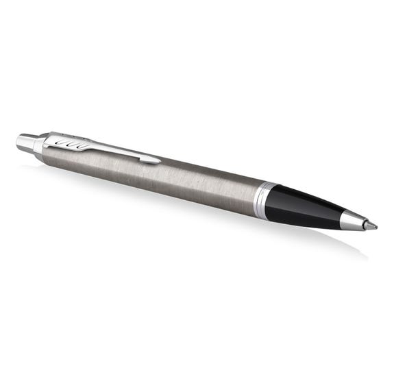 Parker IM Premium Ballpoint Pen – Brushed Stainless Steel with Chrome Trim | Premium Ballpoint Pen