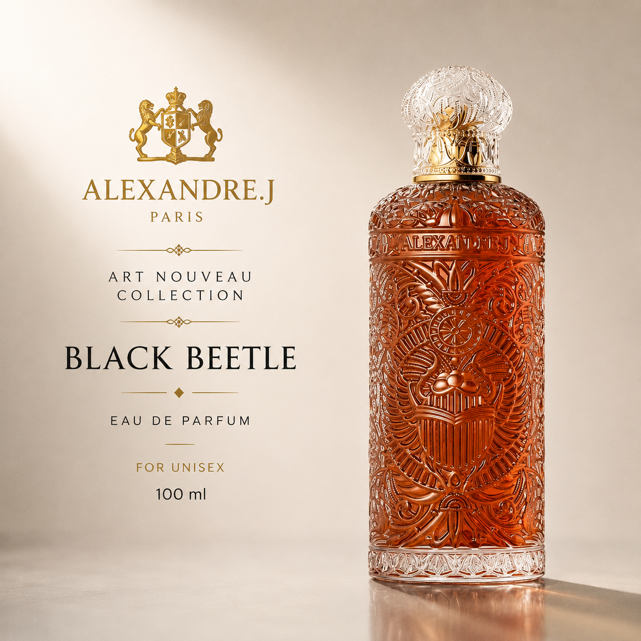 Alexandre.J Art Nouveau Collection Black Beetle For Unisex EDP 100Ml