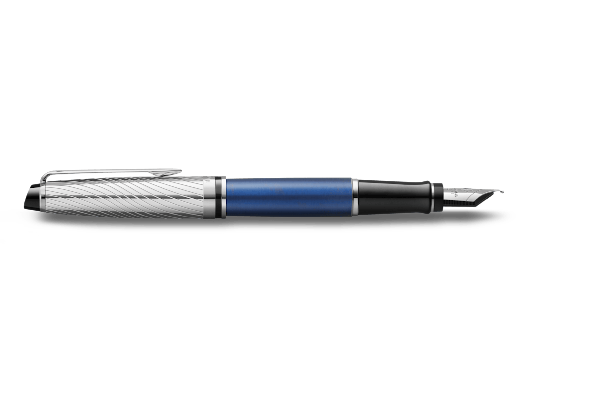 Waterman Expert Deluxe Blue Obsession ST Fountain Pen – Premium Writing Instrument